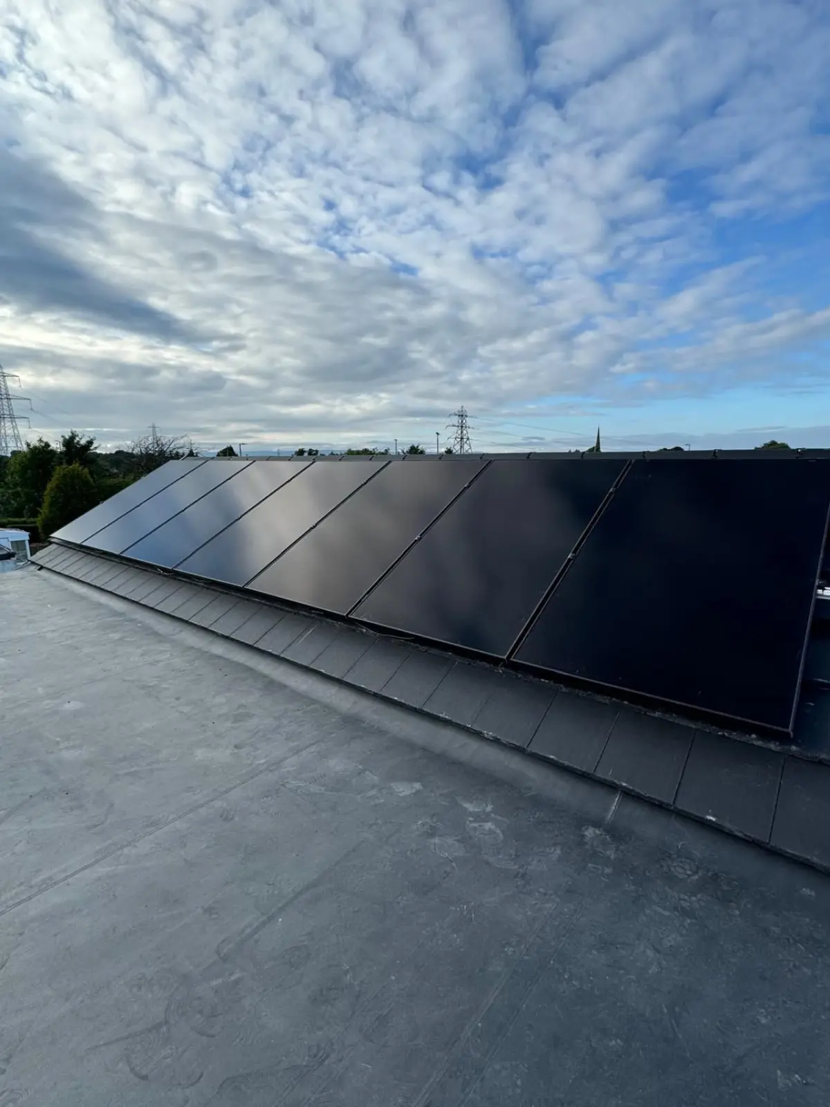 Solar PV installation on a home in Scotland